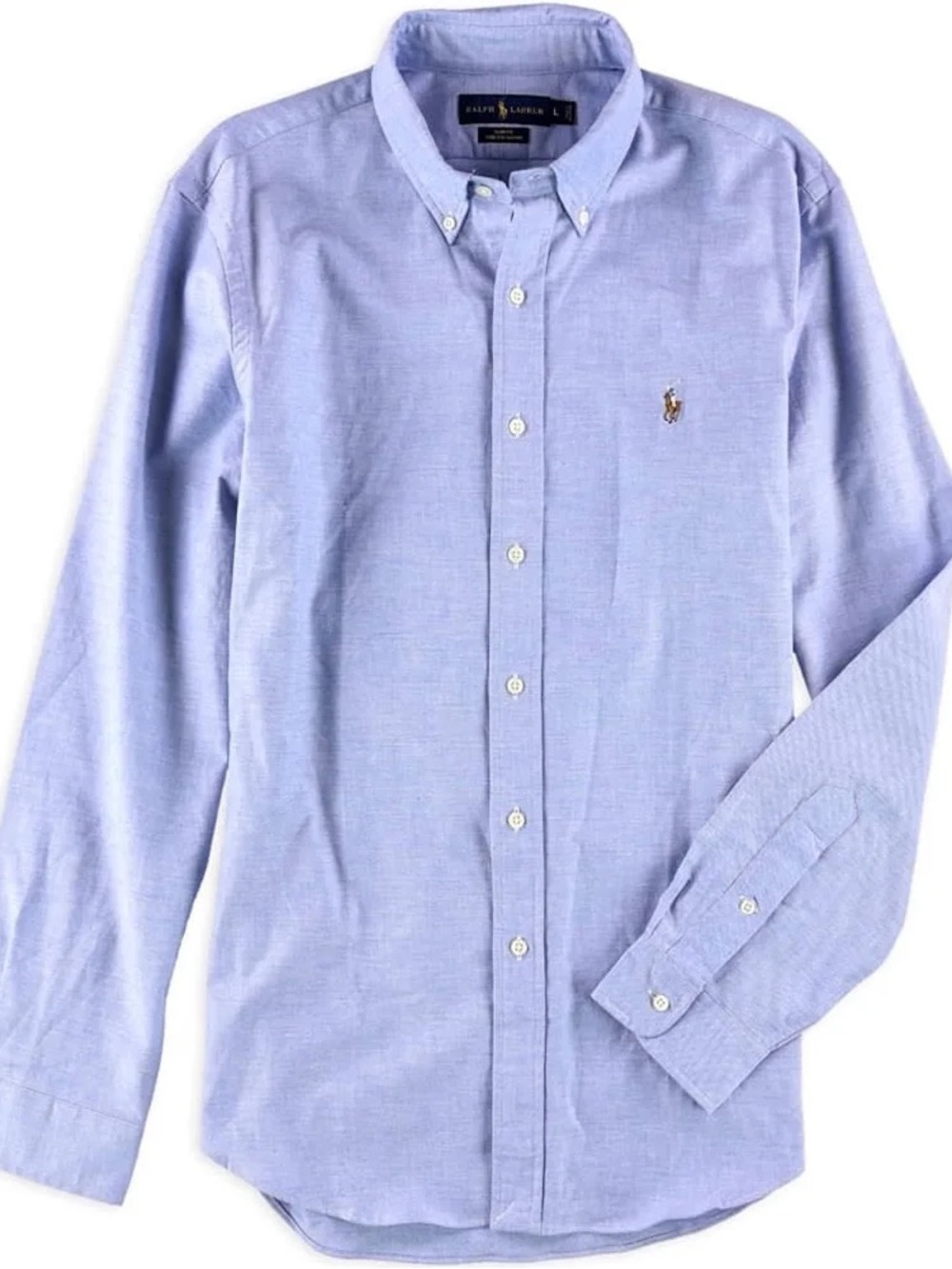 RALPH LAUREN Slim Fit Stretch Oxford Button down long sleeve shirt